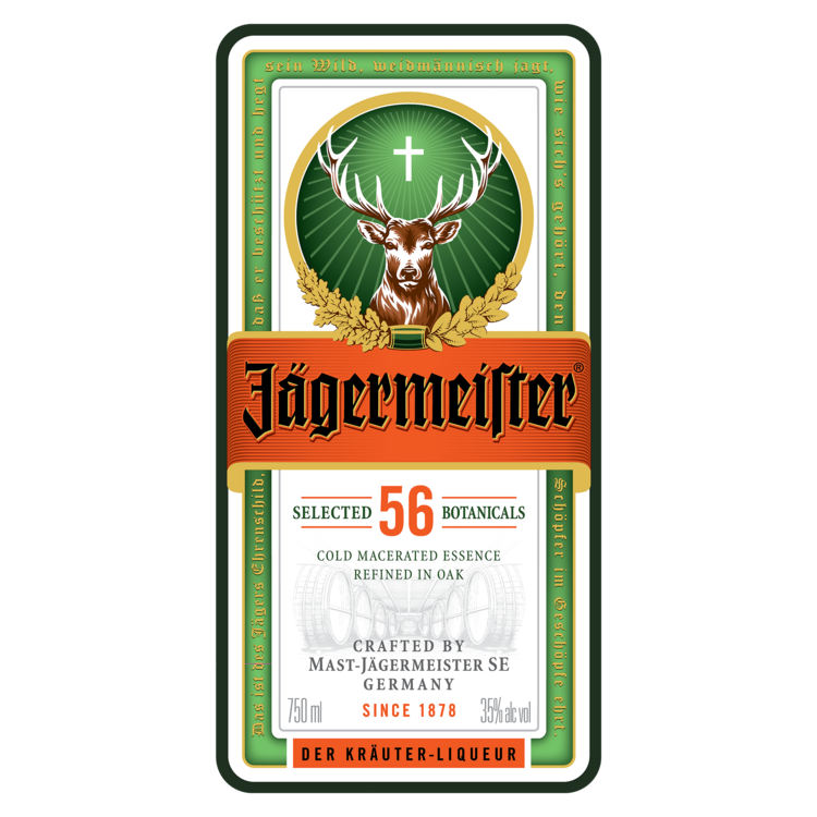 Jagermeister Herbal Liqueur 70 - 750ML - Front Label
