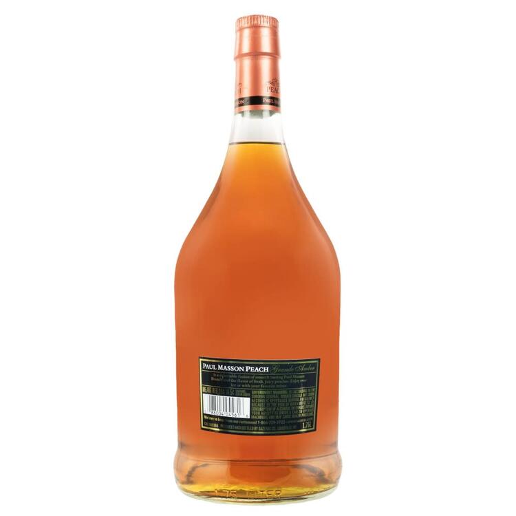 Paul Masson Peach Flavored Brandy Grande Amber 54 - 1.75L - Back