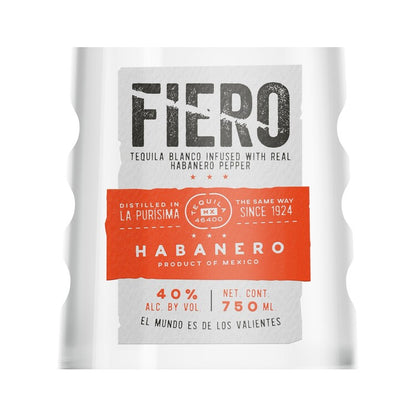 Fiero Tequila Blanco Infused With Habanero Pepper 80 - 750ML