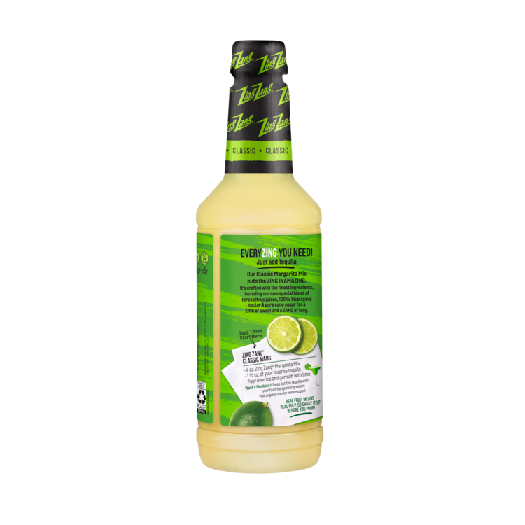 Zing Zang Margarita Mix - 32 Z - Back Label