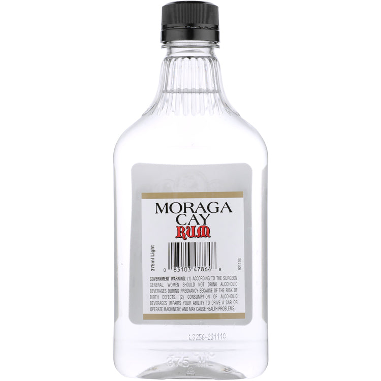 Moraga Cay Light White Rum 80 - 375ML - Back