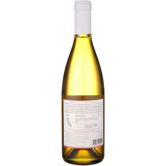 Onehope Chardonnay California - 750ML - Back