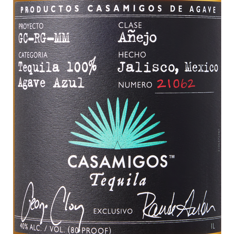 Casamigos Tequila Anejo 80 - 1.0L - Front Label