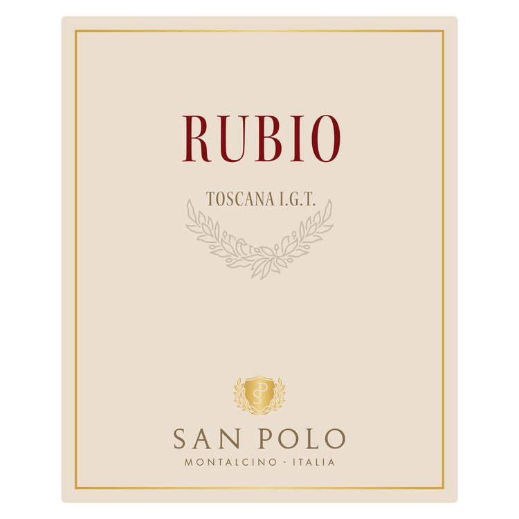 San Polo Toscana Rosso Rubio Made With Organically Grown Grapes 2022 - 750ML