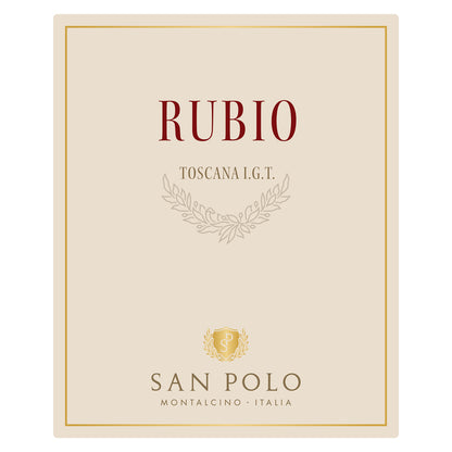 San Polo Toscana Rosso Rubio Made With Organically Grown Grapes 2022 - 750ML