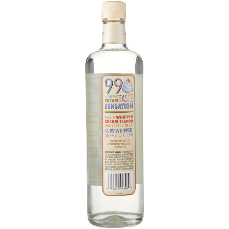 99 Brand Whipped Cream Schnapps 99 - 750ML - Back