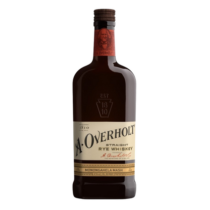 A Overholt Straight Rye Whiskey Monongahela Mash 4 Yr 95 - 750ML