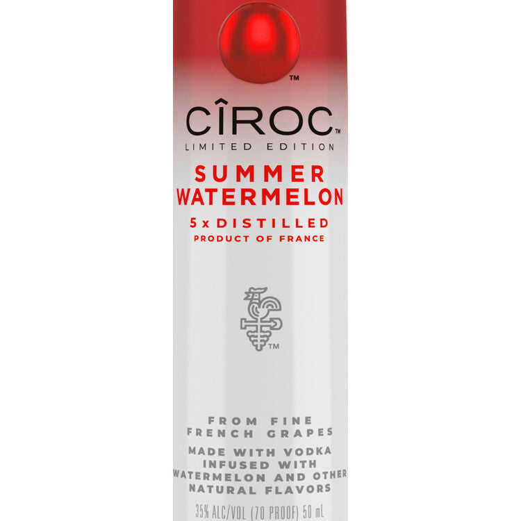 Ciroc Summer Watermelon Flavored Vodka Limited Edition 70 - 50ML - Front Label