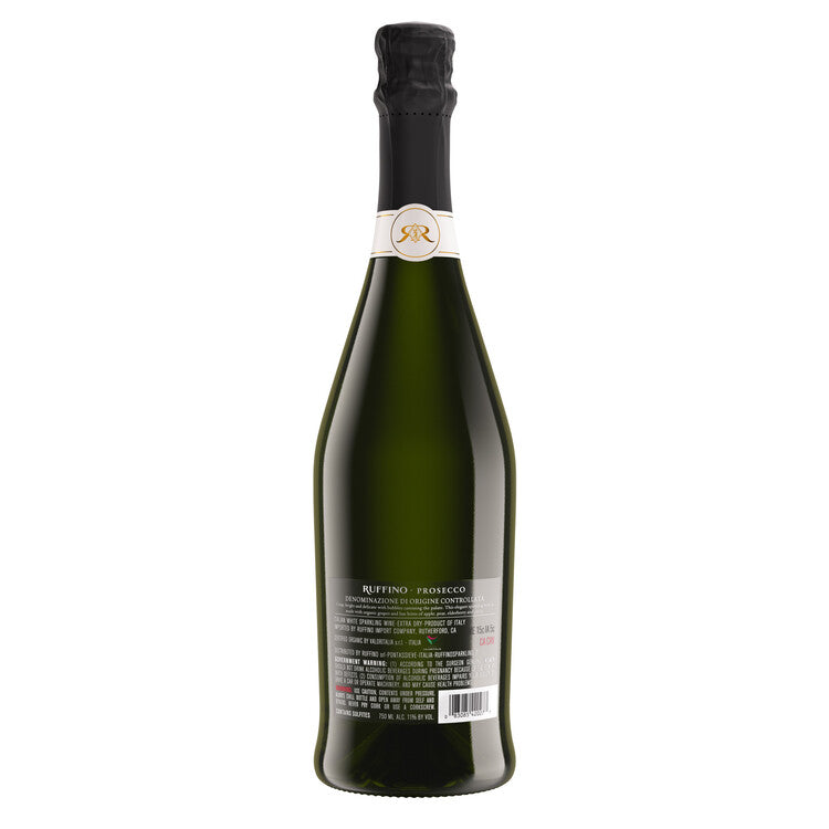 Ruffino Prosecco Brut Made With Organic Grapes - 750ML - Back