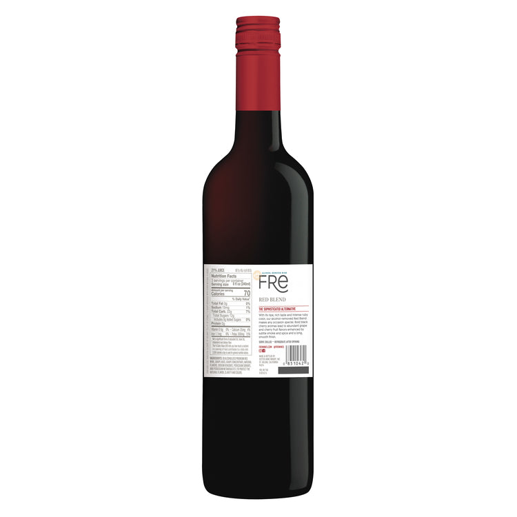 Fre Red Blend Alcohol Removed - 750ML - Back