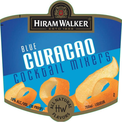 Hiram Walker Curacao Blue 30 - 750ML - Front Label