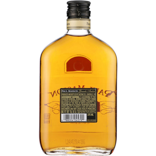Paul Masson Brandy Grande Amber Vs 80 - 375ML - Back