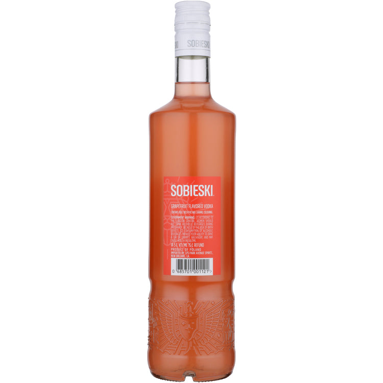 Sobieski Grapefruit Flavored Vodka 70 - 750ML - Back