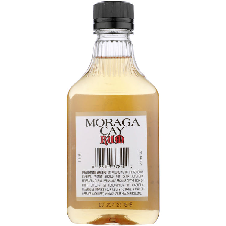 Moraga Cay Gold Rum 80 - 200ML - Back