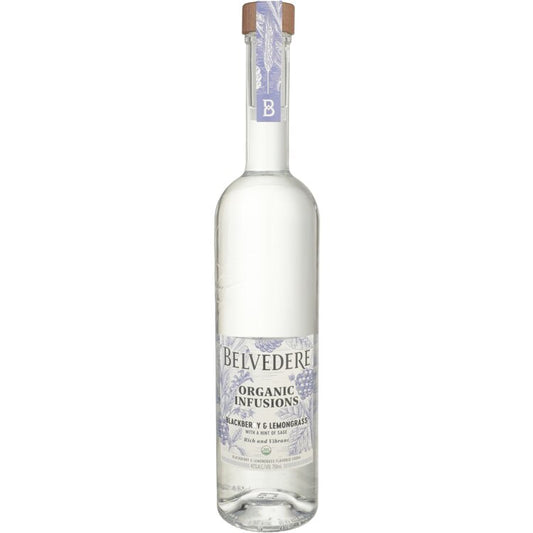 Belvedere Organic Infusions Blackberry & Lemongrass Flavored Vodka 80 - 750ML