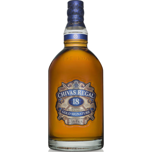 Chivas Regal Blended Scotch Gold Signature 18 Yr 80 No Carton - 1.75L - Front