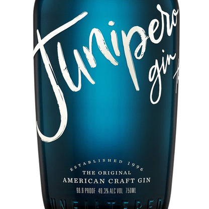 Junipero American Craft Gin 98.6 - 750ML - Front Label