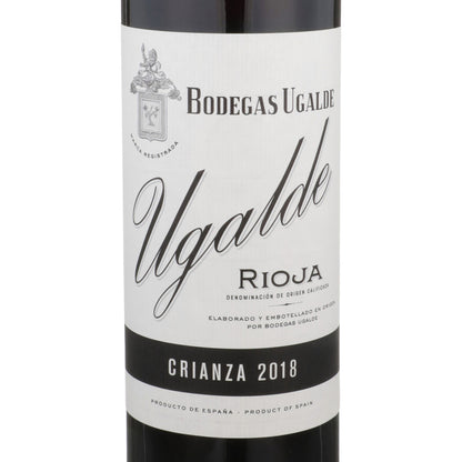 Bodegas Ugalde Rioja Crianza 2018 - 750ML - Front Label