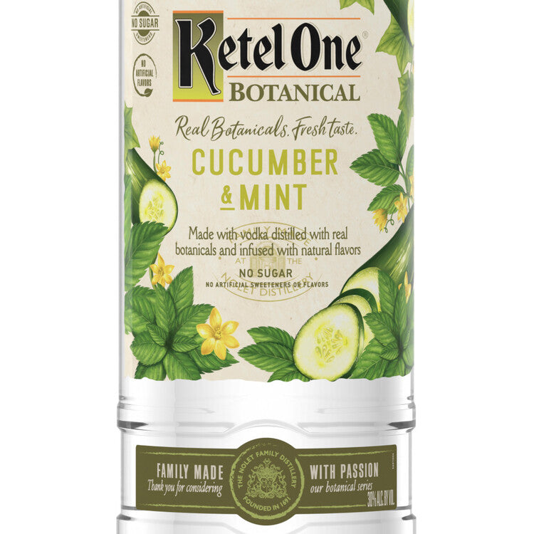 Ketel One Cucumber & Mint Flavored Vodka Botanical 60 - 1.0L - Front Label
