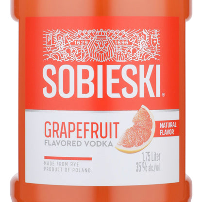Sobieski Grapefruit Flavored Vodka 70 - 1.75L - Front Label
