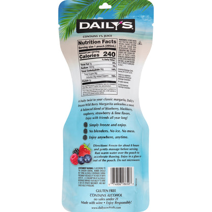 Daily'S Wildberry Margarita Wine Based Cocktail - 10 Z