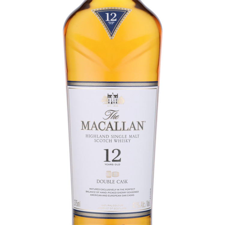 The Macallan Single Malt Scotch Double Cask 12 Yr 86 - 375ML - Front Label