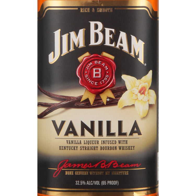 Jim Beam Vanilla Flavored Whiskey 65 - 750ML - Front Label