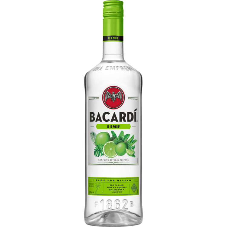Bacardi Lime Flavored Rum Lime 70 - 1.0L - Front