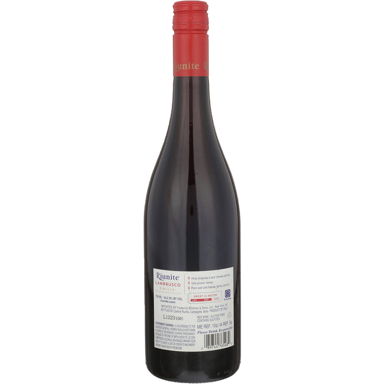Riunite Lambrusco Emilia - 750ML - Back