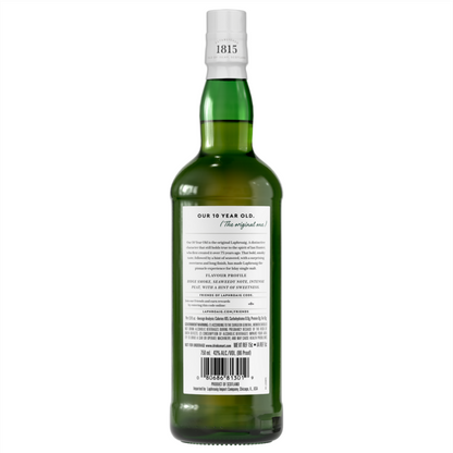 Laphroaig Single Malt Scotch 10 Yr 86 - 750ML - Back