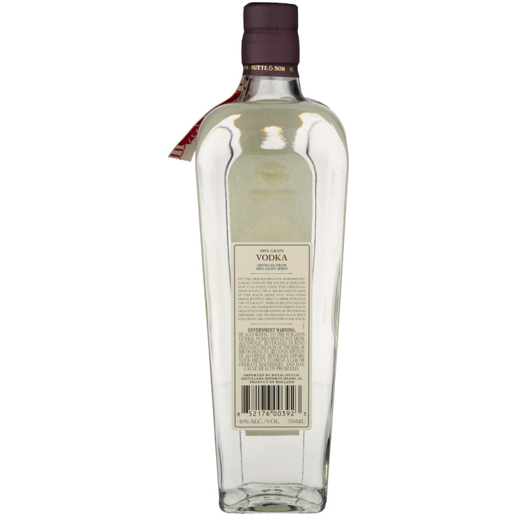 Rutte Vodka 80 - 750ML - Back
