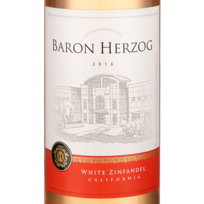 Baron Herzog White Zinfandel California - 750ML - Front Label