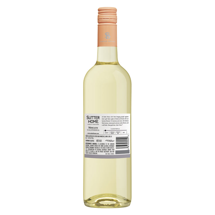 Sutter Home Moscato California - 750ML - Back