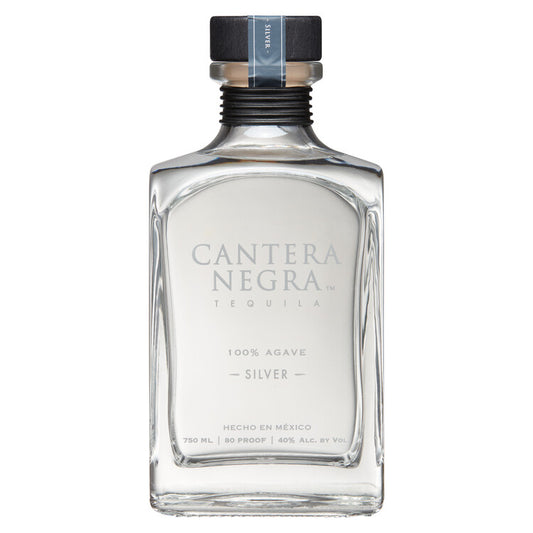 Cantera Negra Tequila Silver 80 - 750ML - Front
