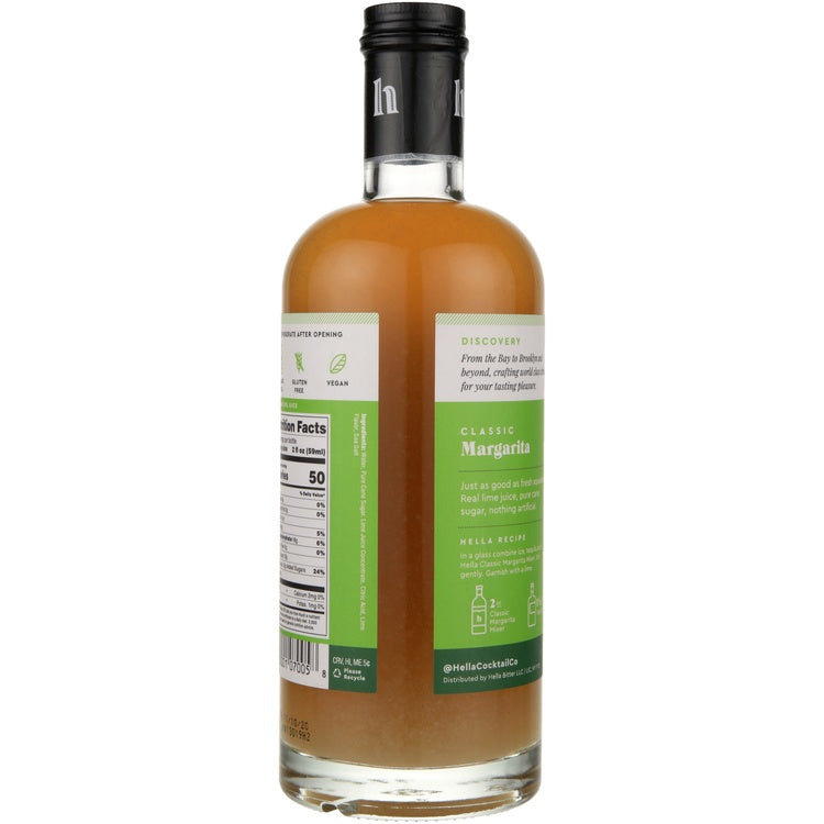 Hella Cocktail Co. Margarita Mix - 750ML - Back