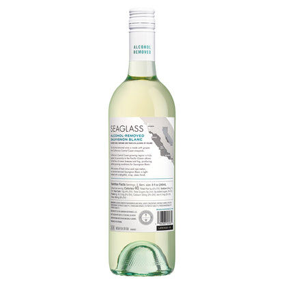 Seaglass Sauvignon Blanc Alcohol Removed Monterey County - 750ML - Back