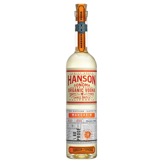 Hanson Of Sonoma Mandarin Flavored Vodka Small Batch 80 - 750ML - Front