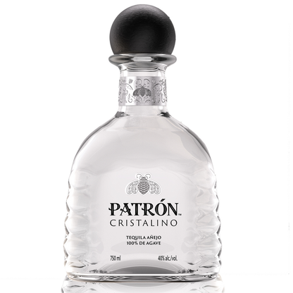 Patron Tequila Cristalino Anejo 80 - 750ML - Front