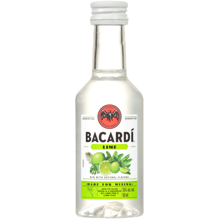 Bacardi Lime Flavored Rum Lime 70 - 50ML - Front