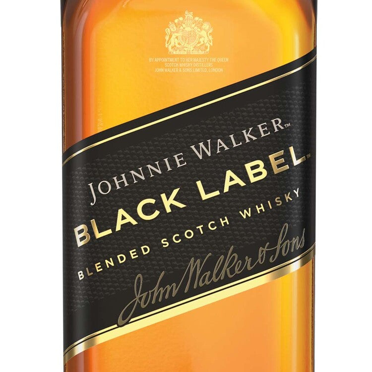 Johnnie Walker Blended Scotch Black Label 12 Yr 80 - 750ML - Front Label