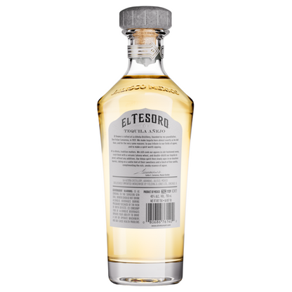 El Tesoro Tequila Anejo 80 - 750ML - Back