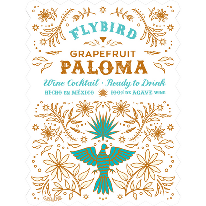 Flybird Grapefruit Paloma Wine Cocktail - 750ML - Front Label
