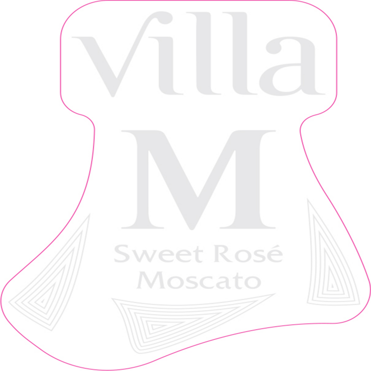 Villa M Moscato Rose Sweet Rose Italy - 750ML - Front Label
