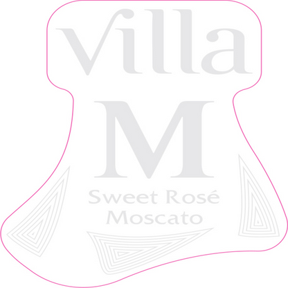 Villa M Moscato Rose Sweet Rose Italy - 750ML - Front Label
