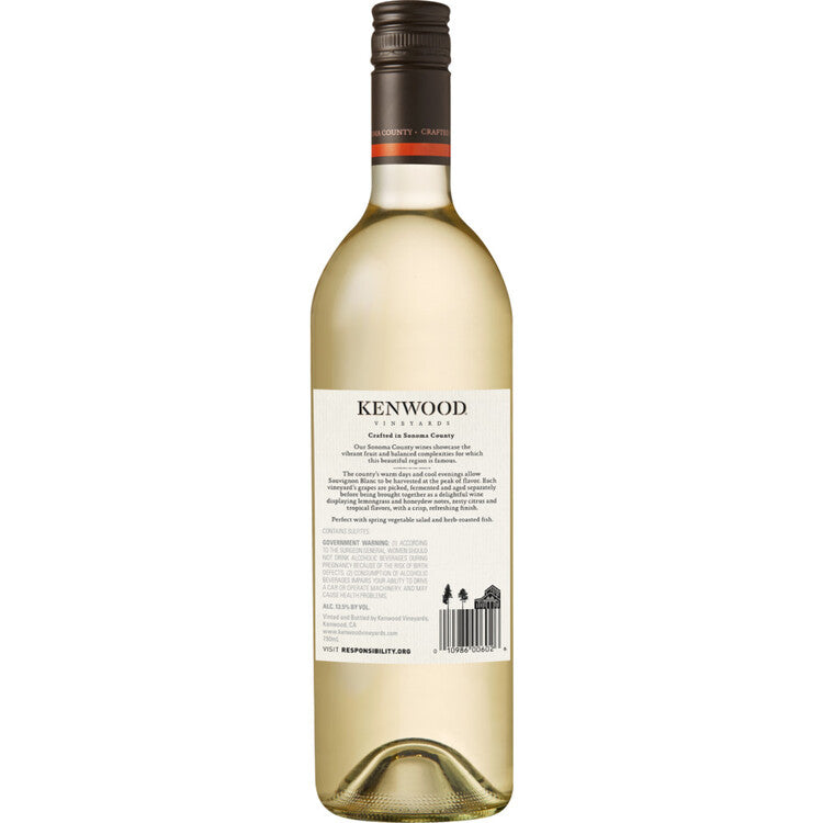 Kenwood Sauvignon Blanc California - 750ML - Back
