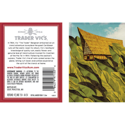 Trader Vic'S Dark Rum Royal Amber 80 - 1.0L