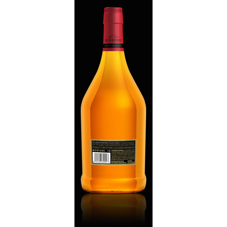 Paul Masson Red Berry Flavored Brandy Grande Amber 54 - 1.75L - Back