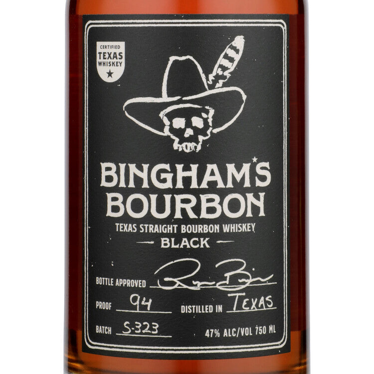 Binghams Bourbon Straight Bourbon Black 5 Yr 90 - 750ML - Front Label