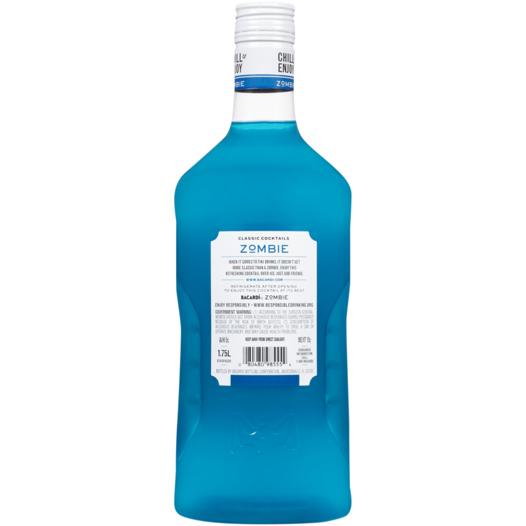 Bacardi Zombie Classic Cocktails 25 - 1.75L - Back