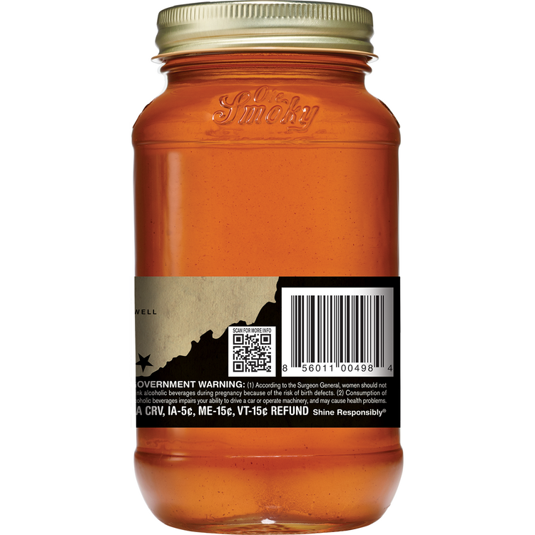 Ole Smoky Apple Pie Flavored Moonshine 70 - 750ML - Back